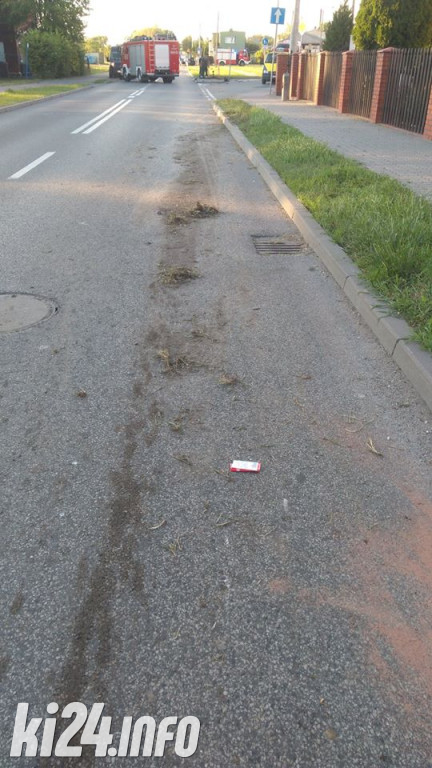 Potrójna kraksa w Mątwach