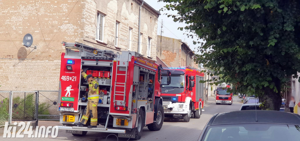 Pożar w domu w Pakości