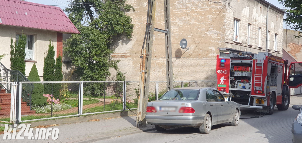Pożar w domu w Pakości