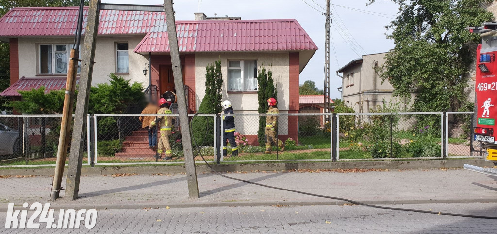 Pożar w domu w Pakości