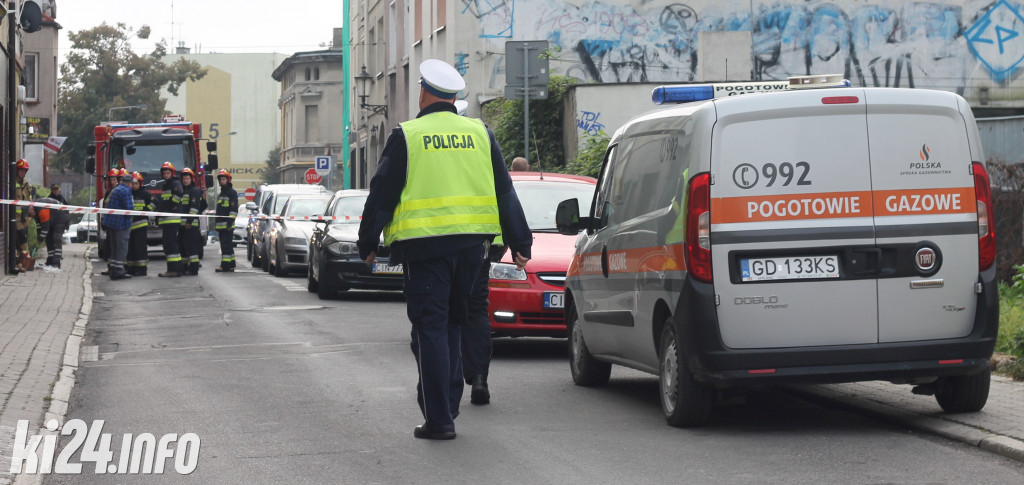 Akcja strażacka przy ul. Rybnickiej