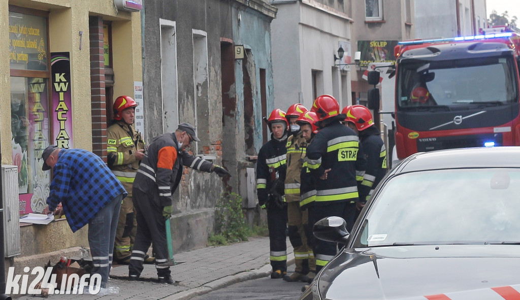 Akcja strażacka przy ul. Rybnickiej