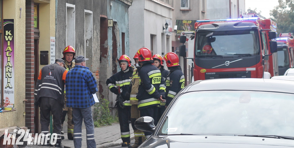 Akcja strażacka przy ul. Rybnickiej