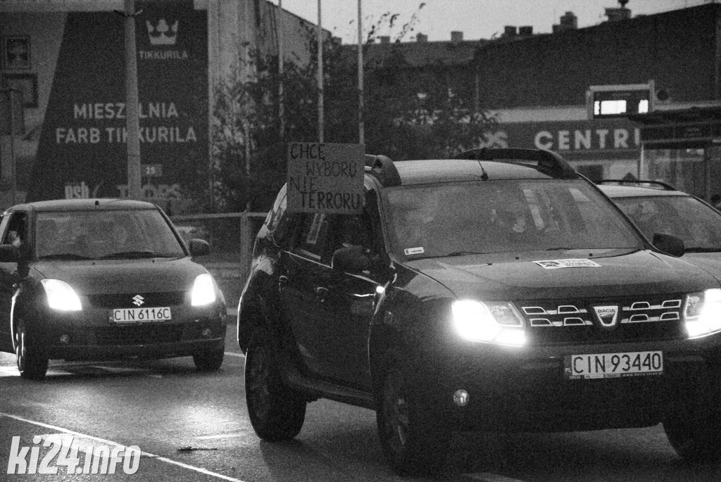 Samochodowy strajk inowrocławian