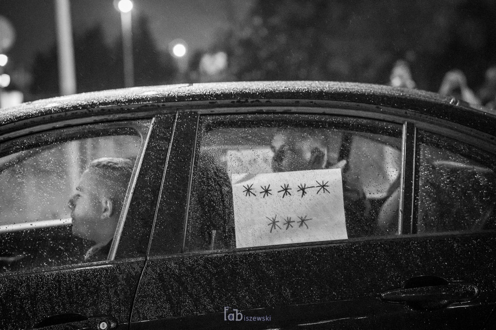 Protest samochodowy w Inowrocławiu