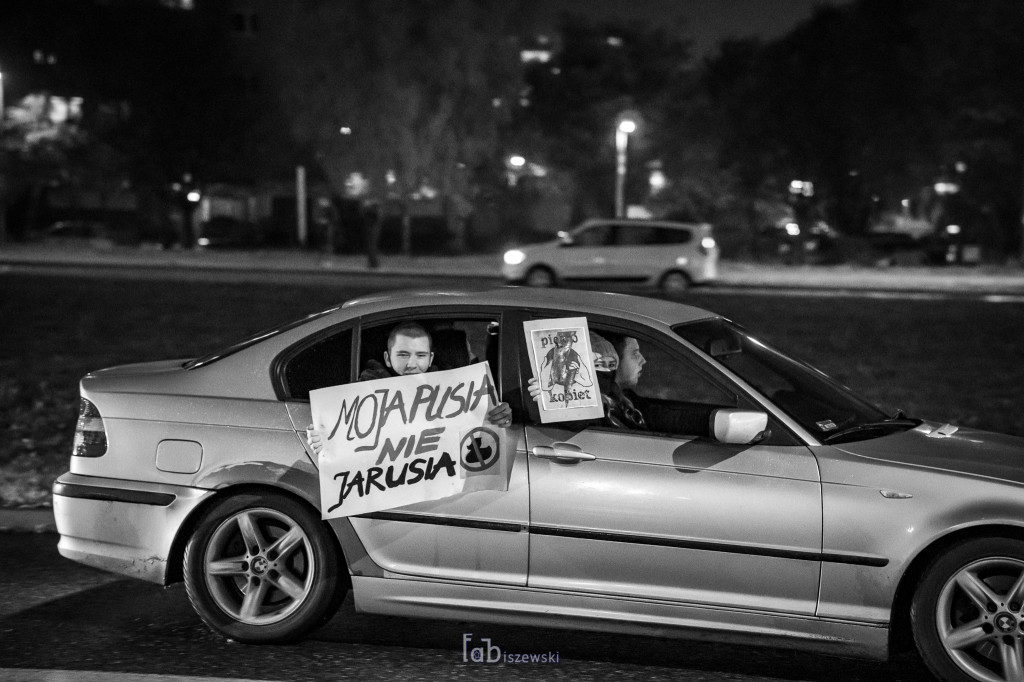 Protest samochodowy w Inowrocławiu