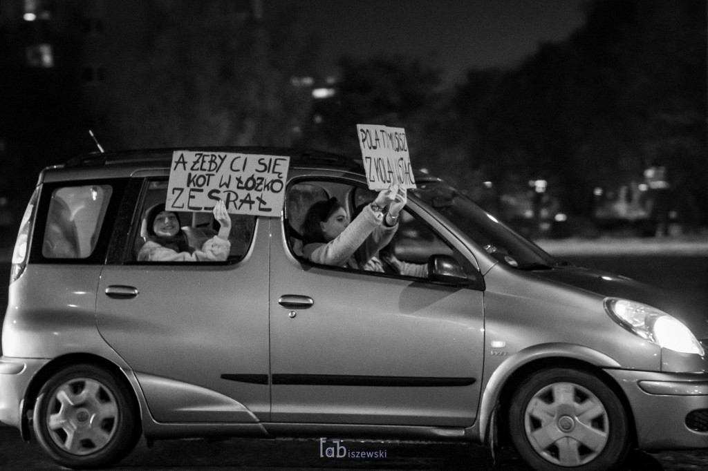 Protest samochodowy w Inowrocławiu