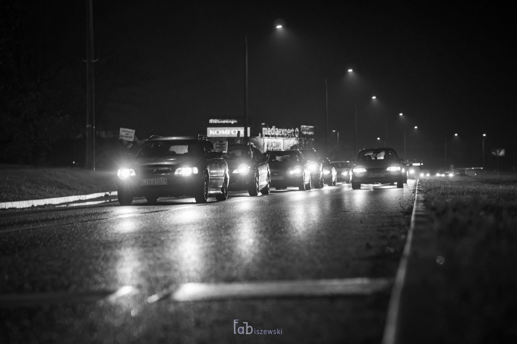 Protest samochodowy w Inowrocławiu