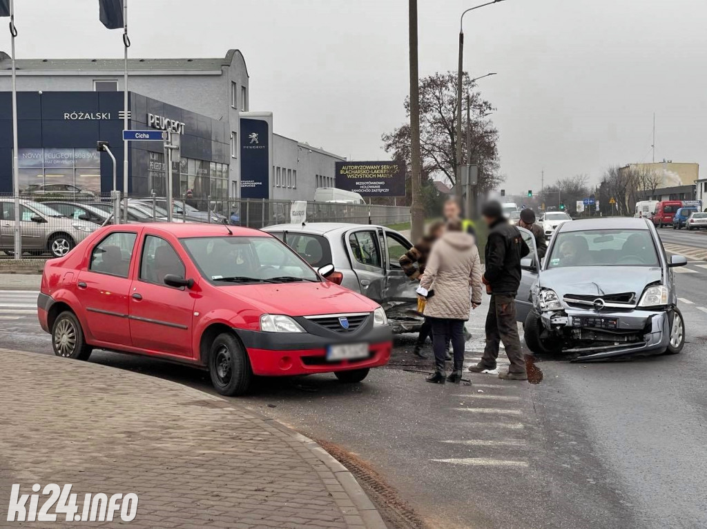Kolizja na ul. Poznańskiej