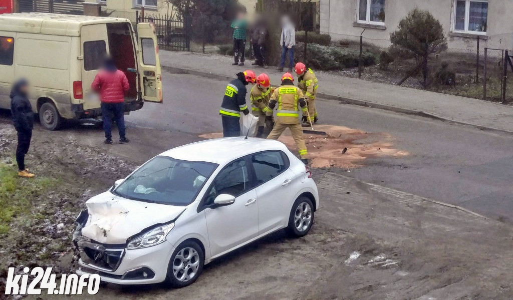 Kolizja na ul. Przybyszewskiego
