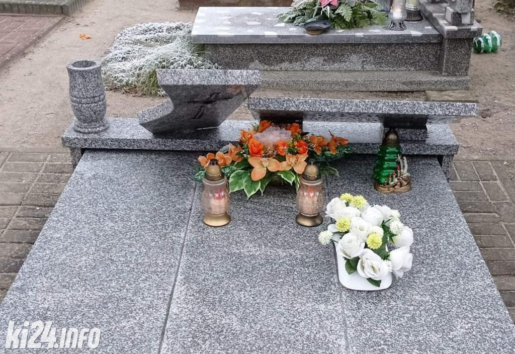 Zniszczone nagrobki w Piotrkowie Kujawskim