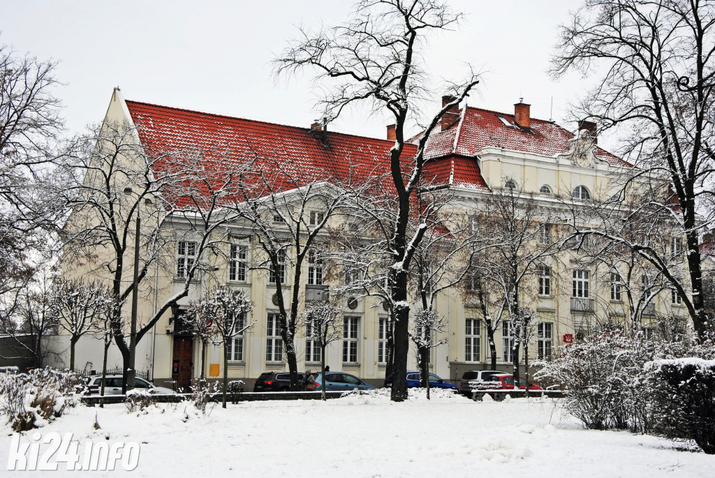 Centrum Inowrocławia w zimowej szacie
