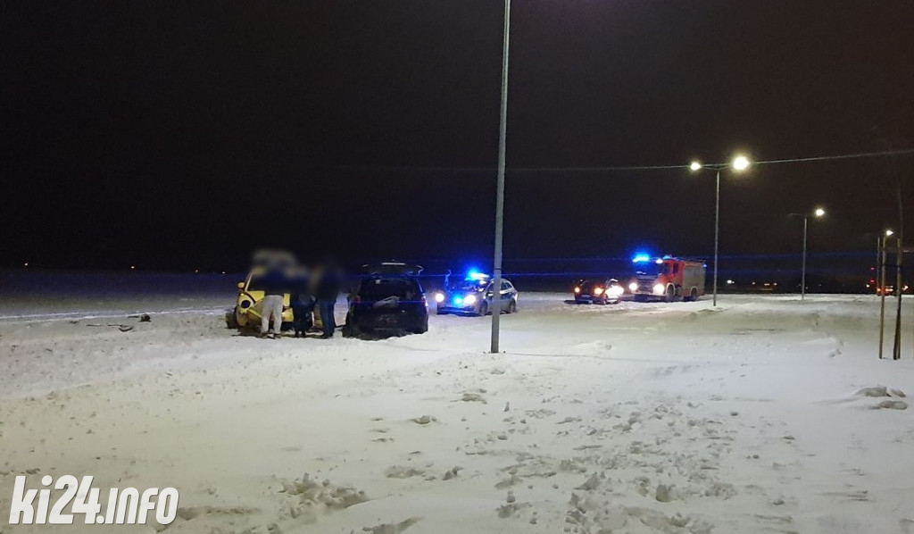 Kraksa na łączniku Marulewskiej z Długą