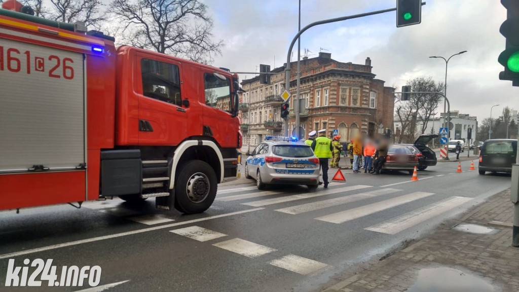 Kolizja w centrum miasta