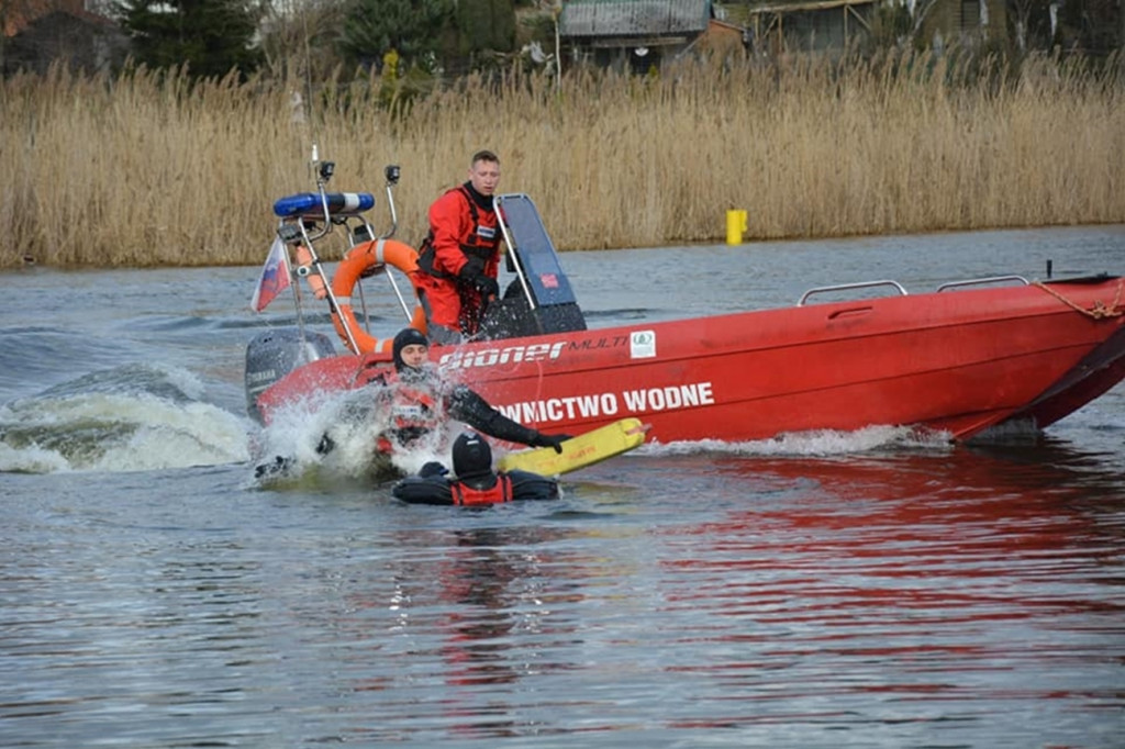 Trening kruszwickich wodniaków