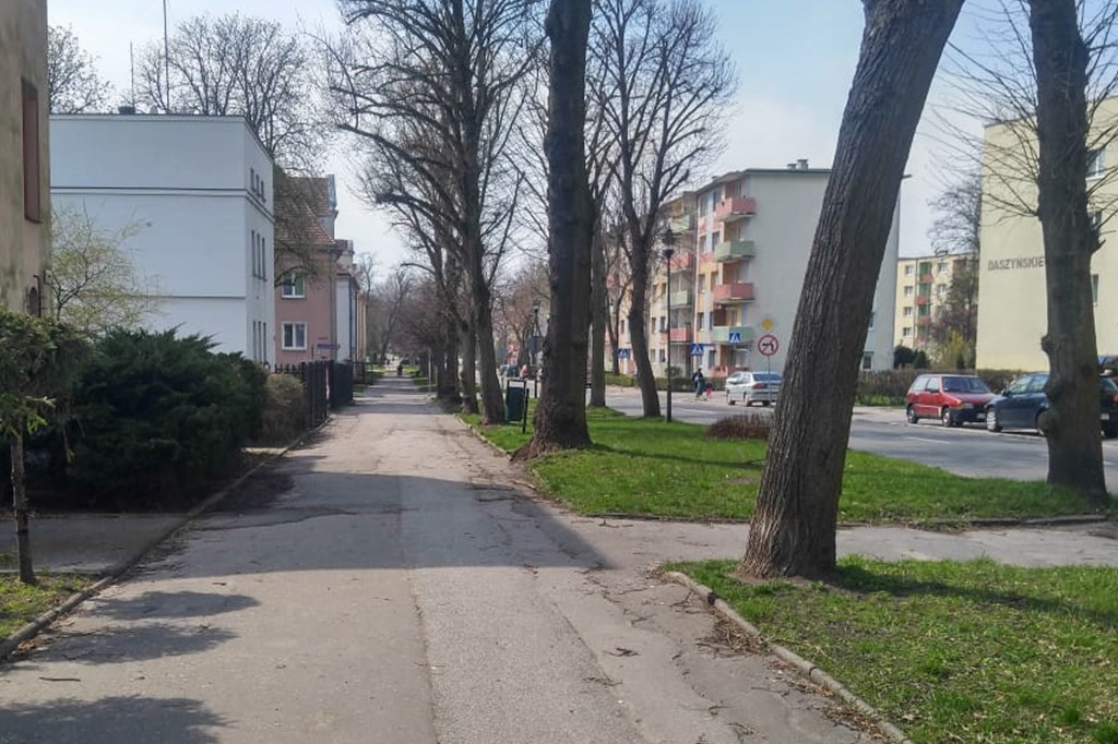 Ul. Narutowicza przed przebudową