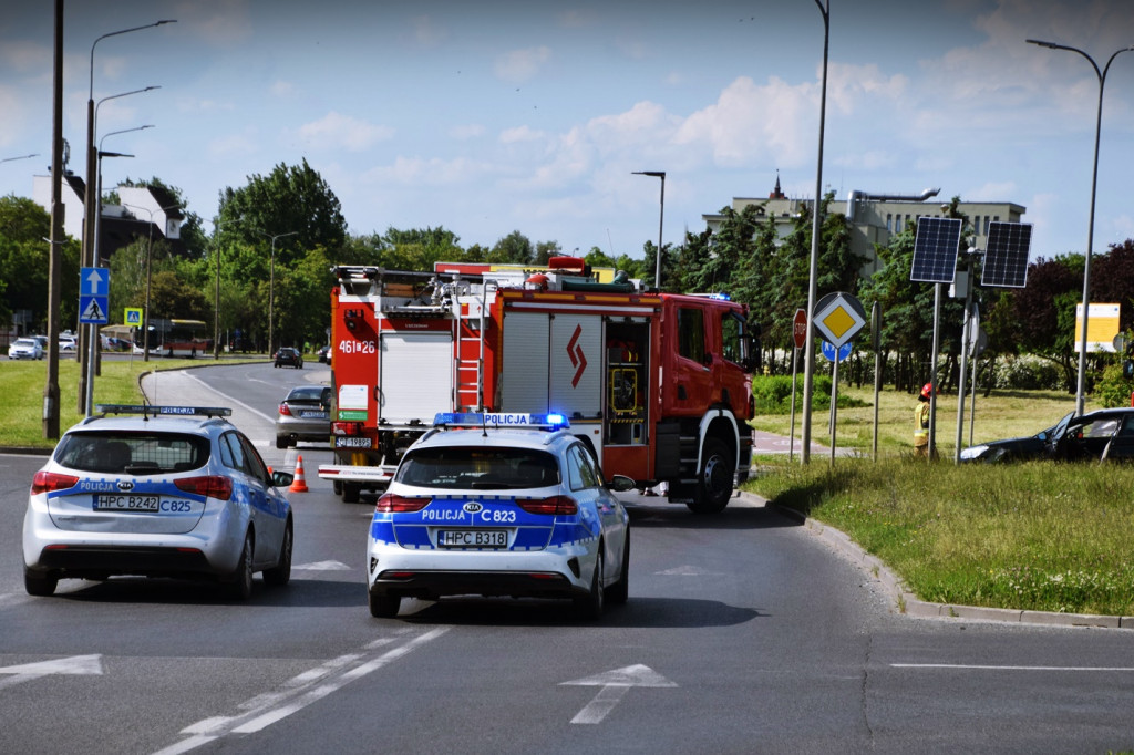 Kraksa na osiedlu Rąbin