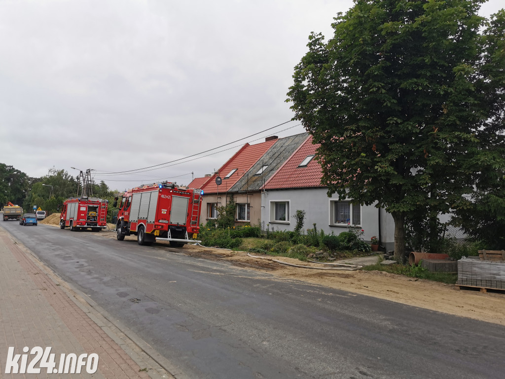 Pożar domu w Kłopocie