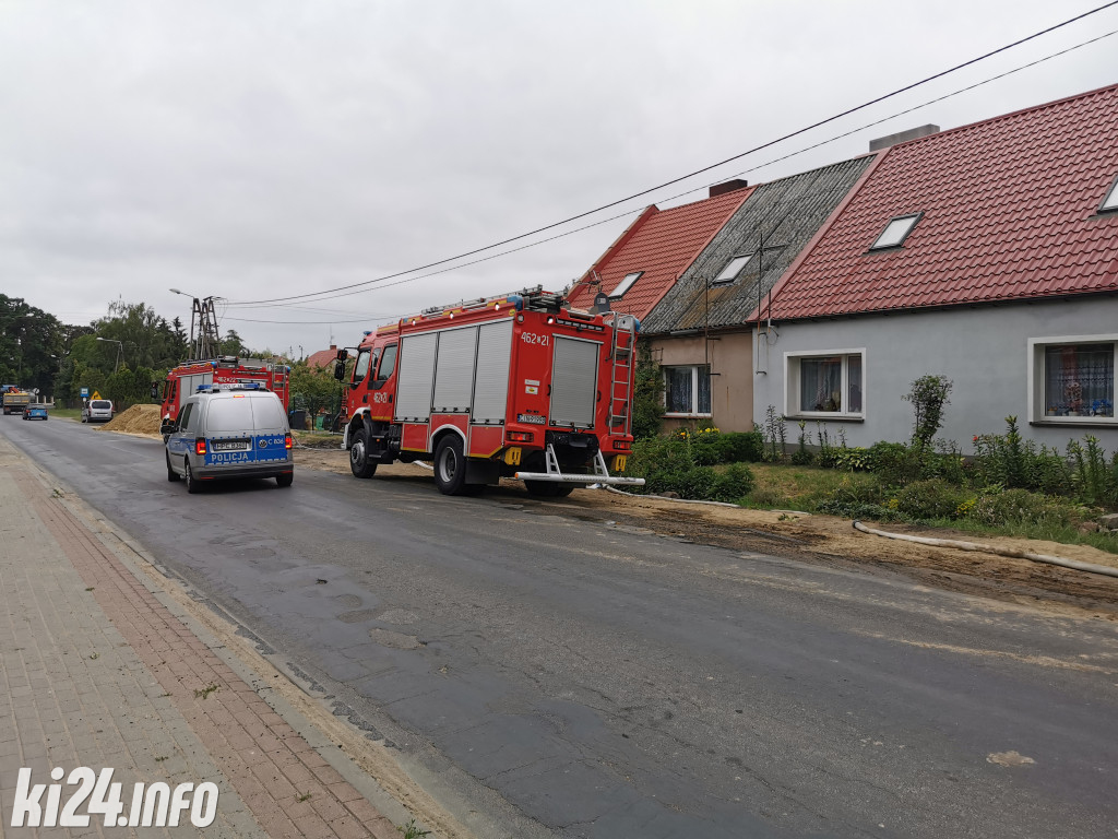 Pożar domu w Kłopocie