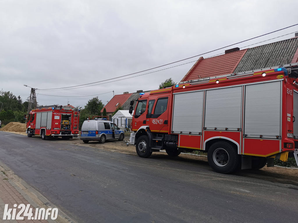 Pożar domu w Kłopocie