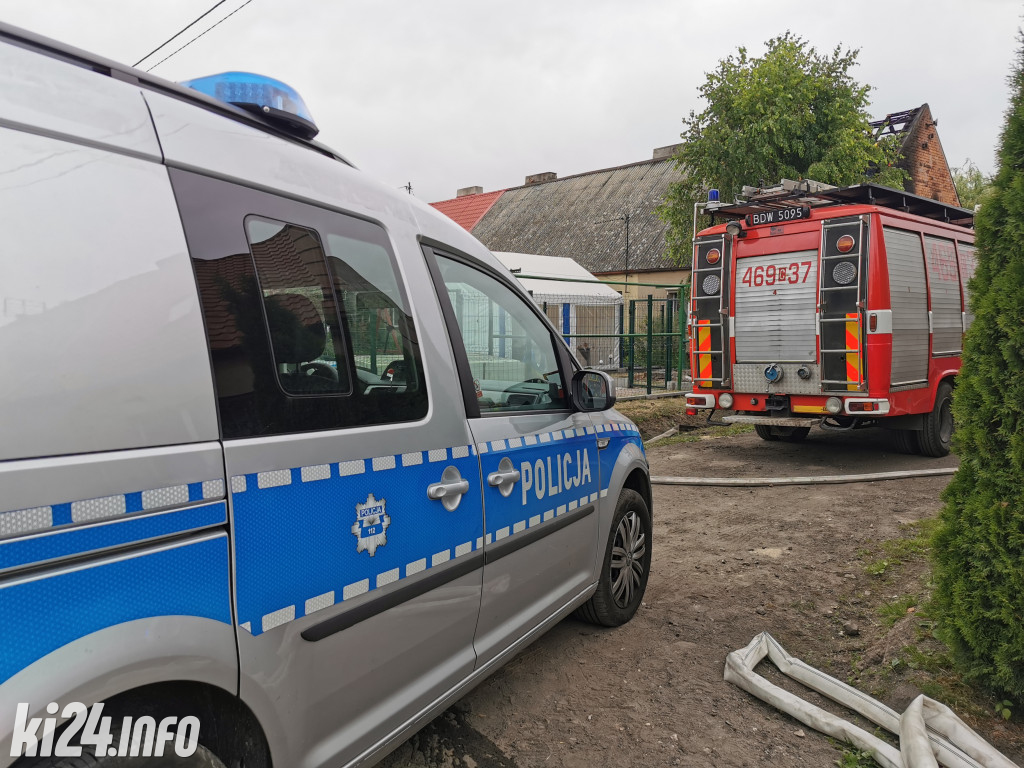 Pożar domu w Kłopocie