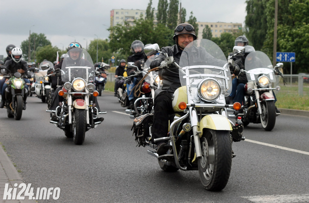 Parada motocykli na Rąbinie i pokaz stuntu
