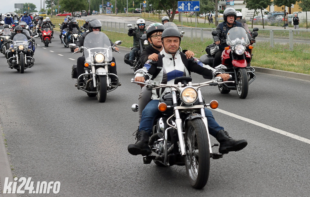 Parada motocykli na Rąbinie i pokaz stuntu