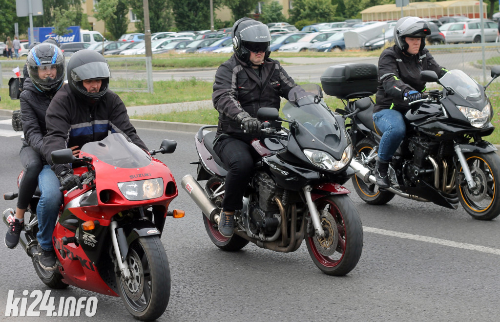 Parada motocykli na Rąbinie i pokaz stuntu