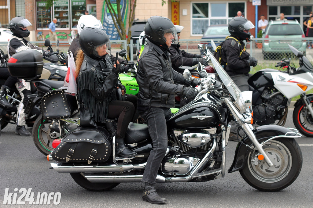 Parada motocykli na Rąbinie i pokaz stuntu