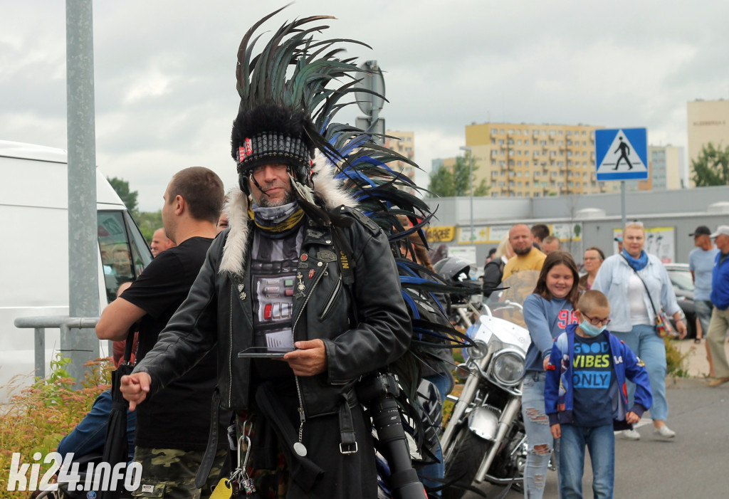 Parada motocykli na Rąbinie i pokaz stuntu