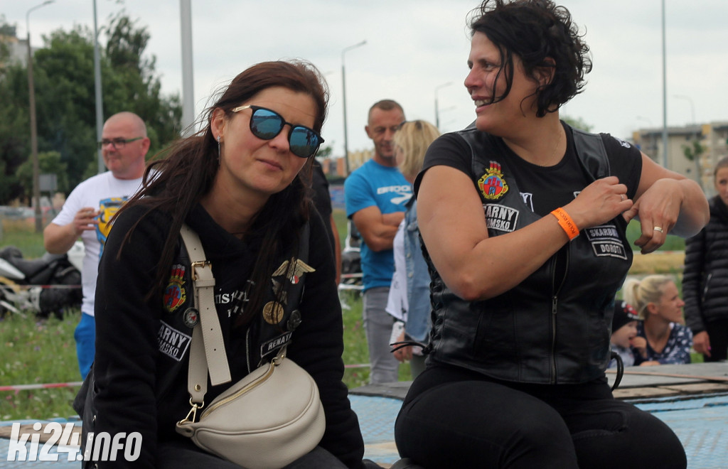 Parada motocykli na Rąbinie i pokaz stuntu