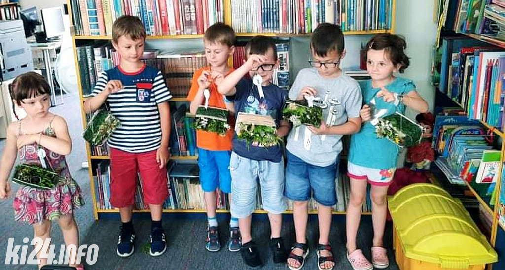 Dzieci budowały domki dla owadów