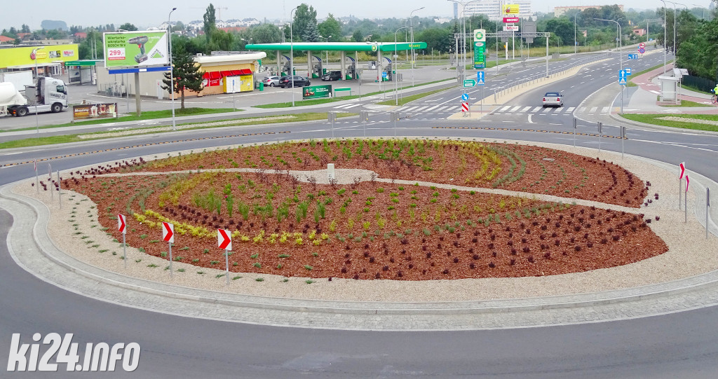 Rondo turbinowe pełne zieleni