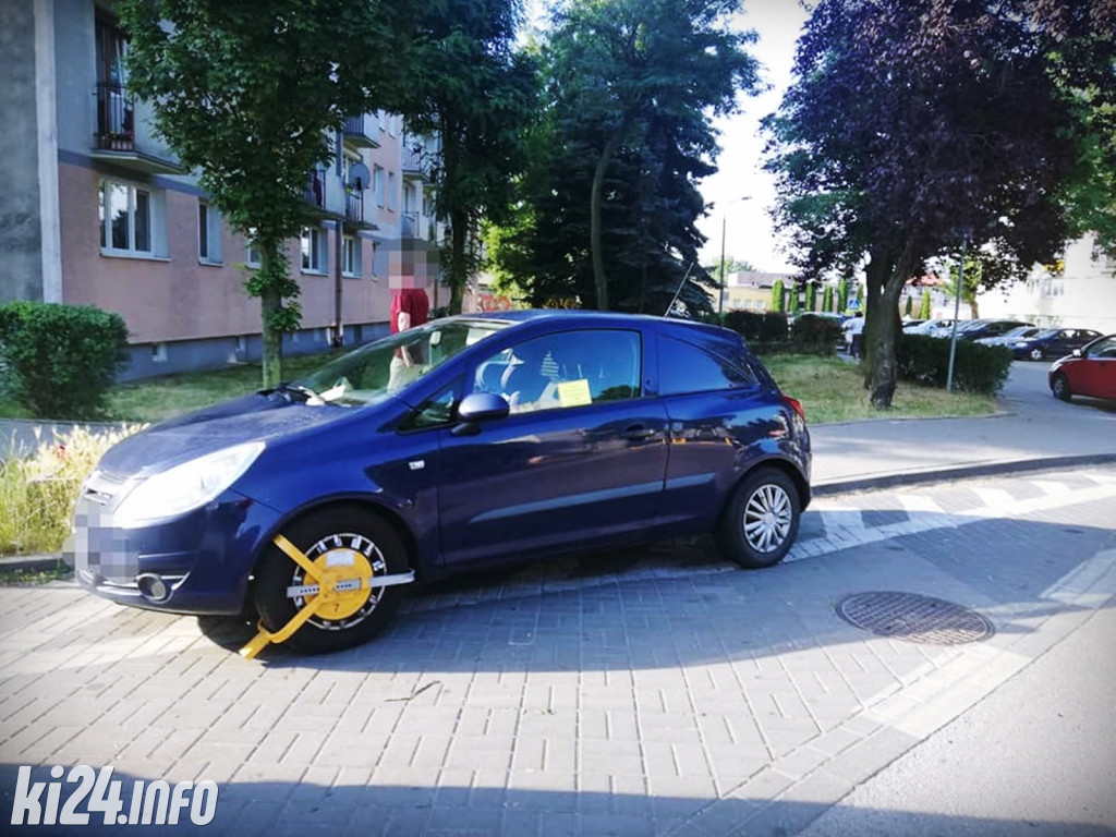Nieprawidłowe parkowanie - lipiec 2021