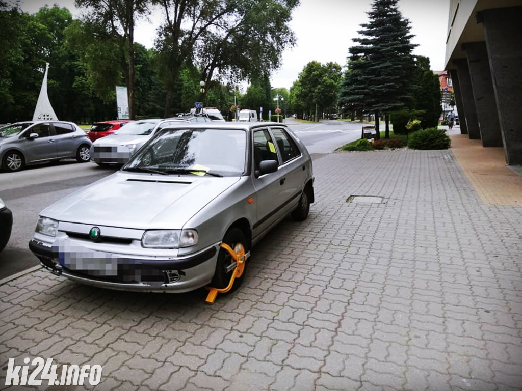 Nieprawidłowe parkowanie - lipiec 2021