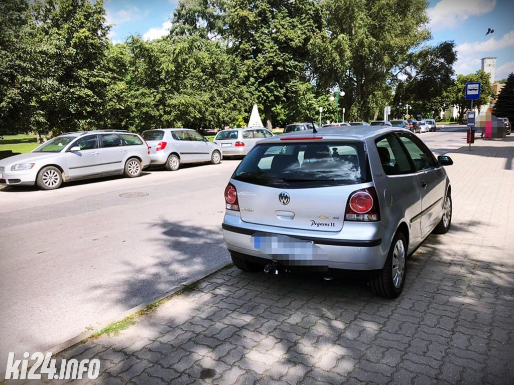 Nieprawidłowe parkowanie - lipiec 2021