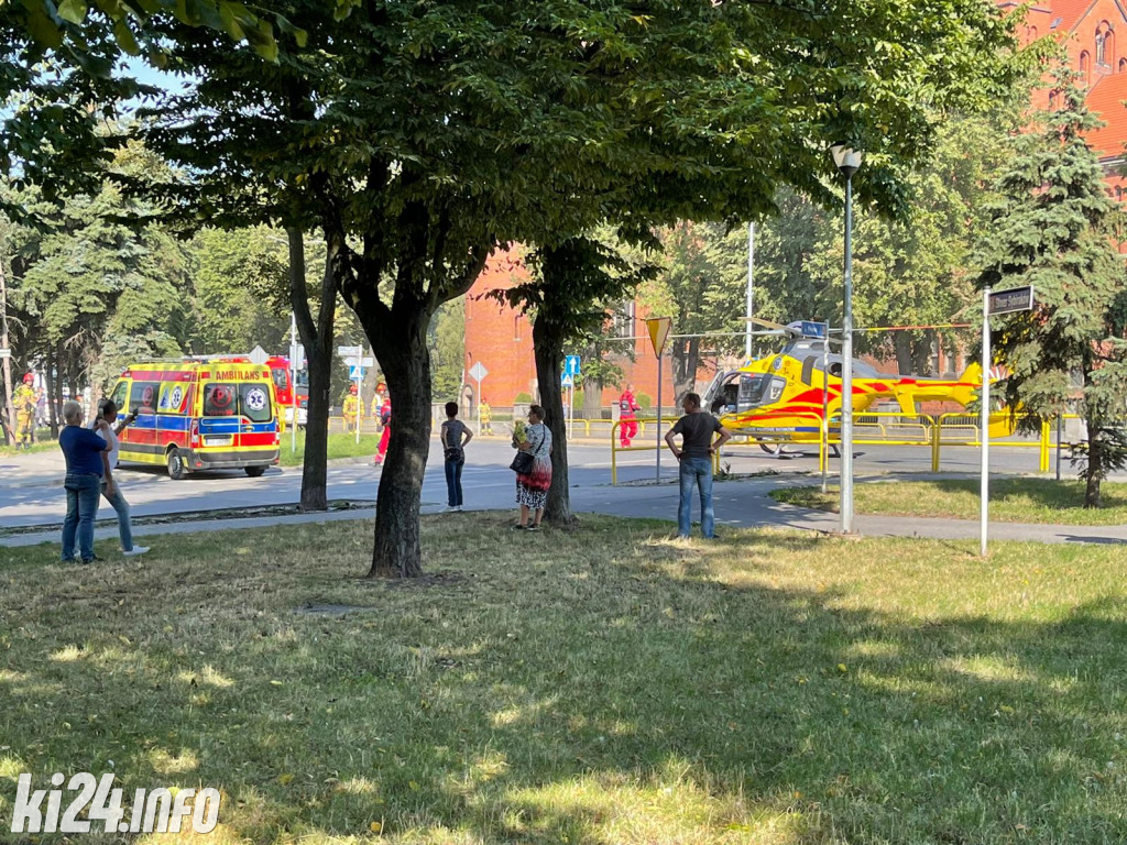 Śmigłowiec LPR wylądował w centrum Inowrocławia