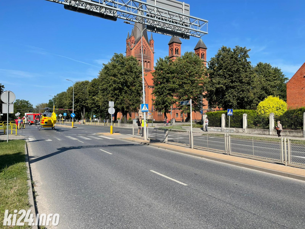 Śmigłowiec LPR wylądował w centrum Inowrocławia