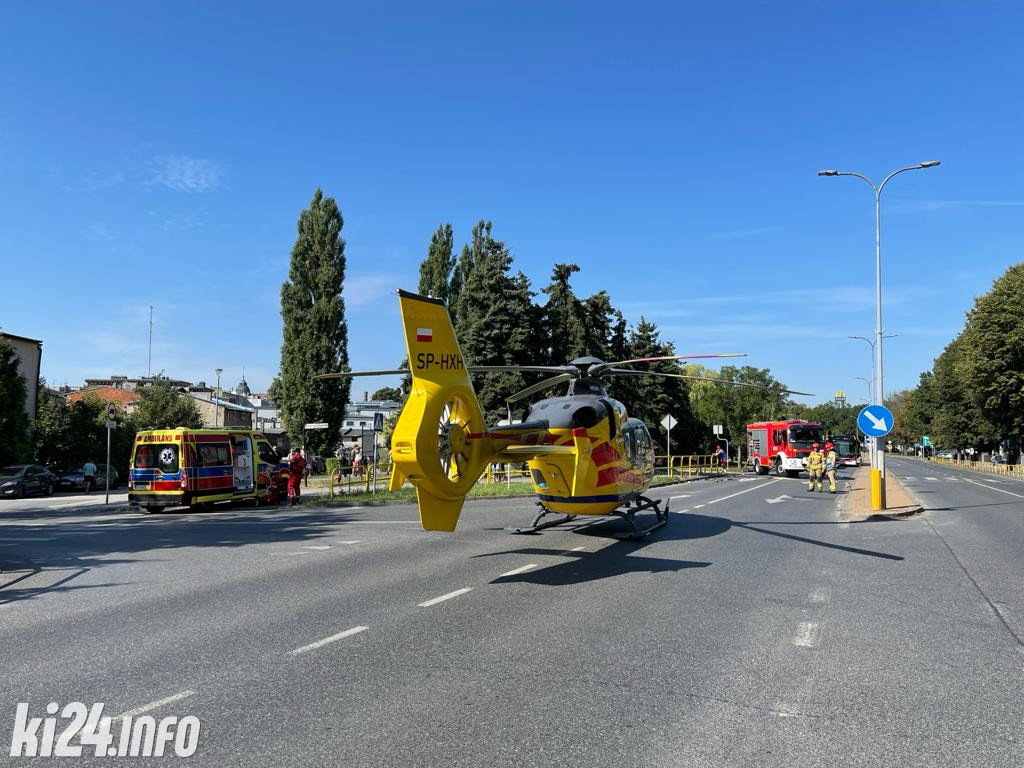 Śmigłowiec LPR wylądował w centrum Inowrocławia