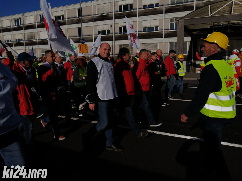 Związkowcy z regionu protestowali w Luksemburgu