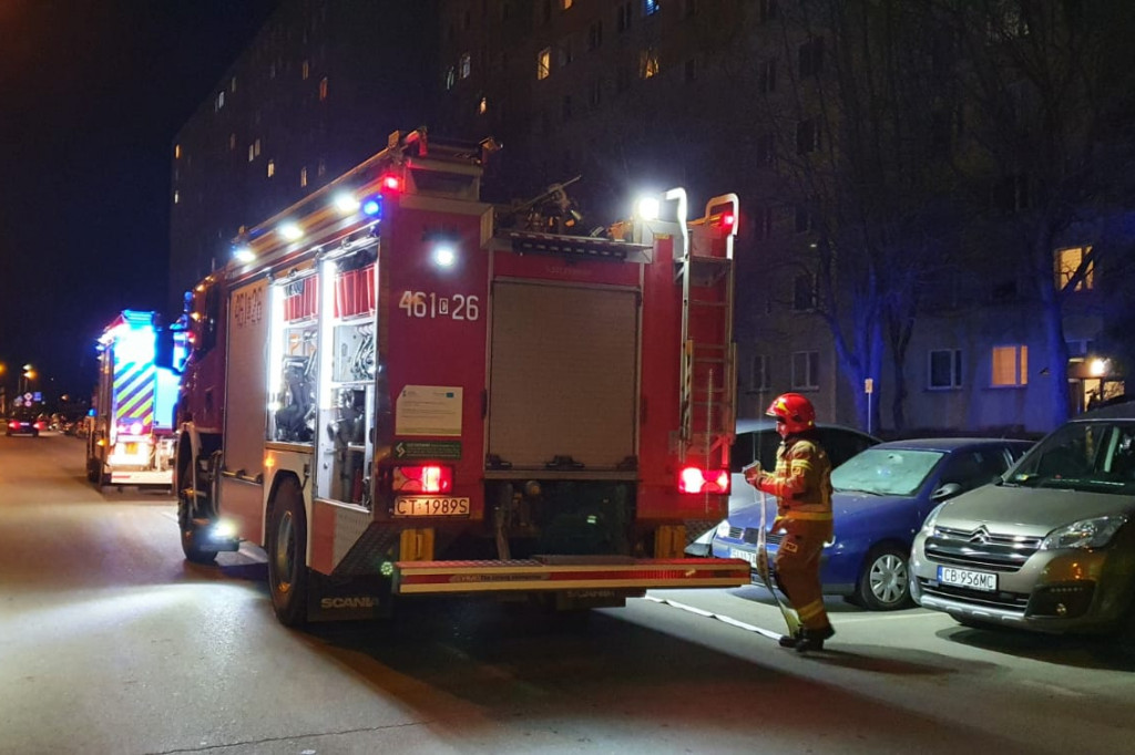 Strażacka akcja na os. Rąbin