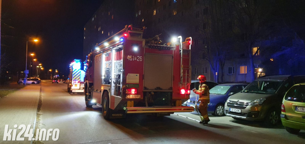 Strażacka akcja na os. Rąbin