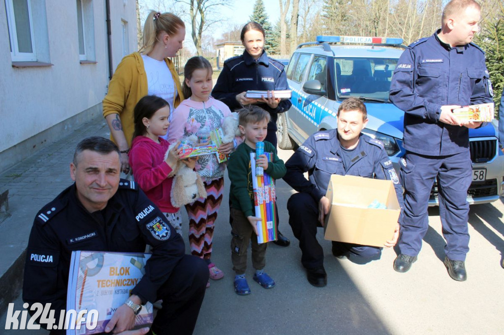 Policja przekazała dary dziecom z Ukrainy