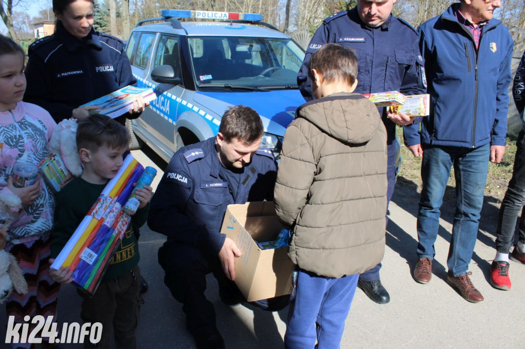 Policja przekazała dary dziecom z Ukrainy