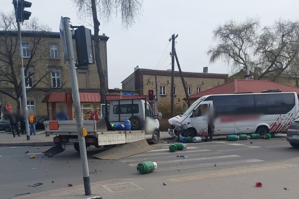 Wypadek w centrum Inowrocławia