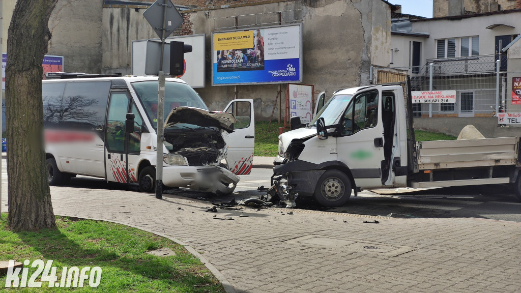 Wypadek w centrum Inowrocławia