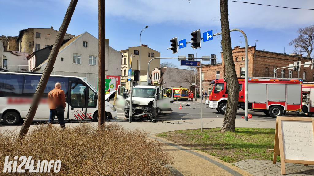 Wypadek w centrum Inowrocławia