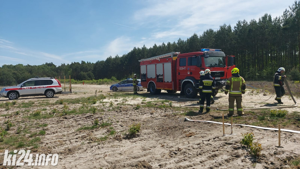Pożar lasu pod Gniewkowem