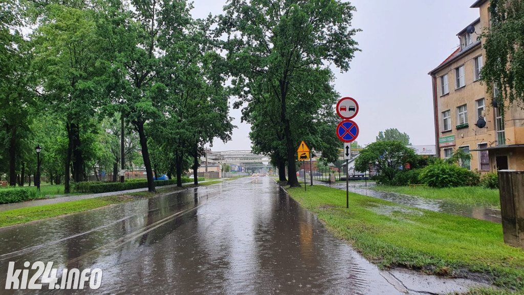 Inowrocław po nocnych ulewach