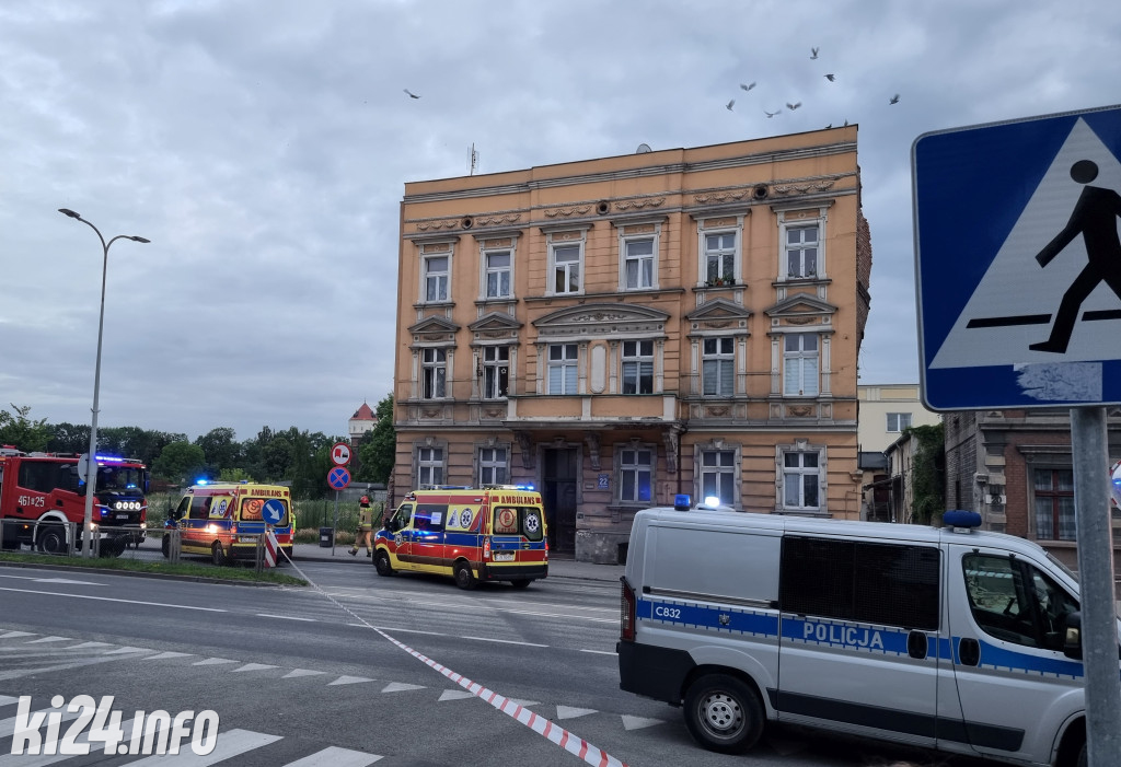 Wybuch gazu w kamienicy przy ul. Staszica